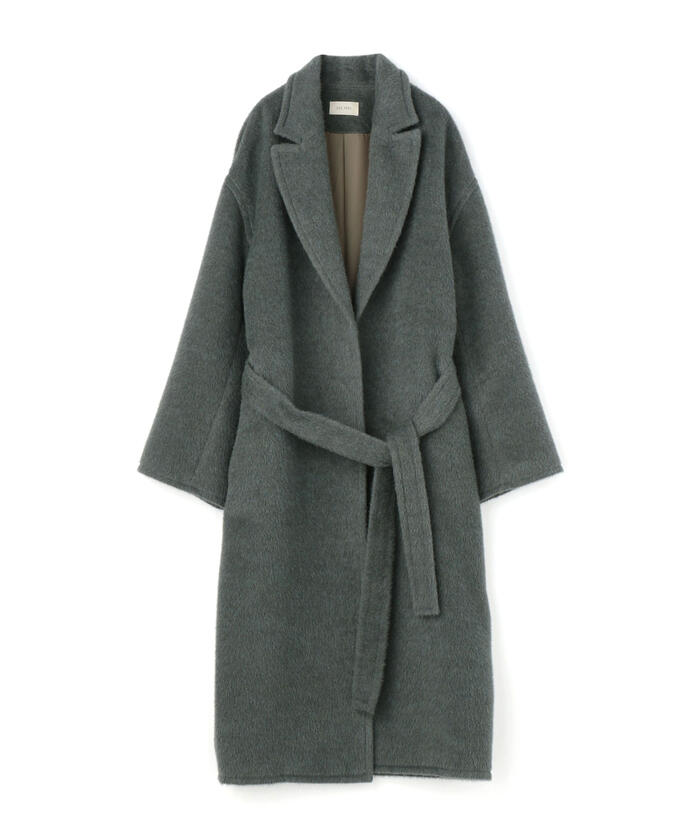 セール 50%OFF】ウールアルパカモヘヤシャギー ベルテッドコート セール 50%OFF】ウールアルパカモヘヤシャギー ベルテッドコート