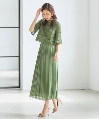 DRESS+/ワンピース ドレス レース プリーツ パーティードレス 結婚式/504459402