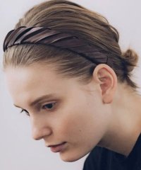 IRIS 47/【IRIS47 / イリスフォーセブン】etude head band/black/brown / ヘッドバンド カチューシャ/504974522