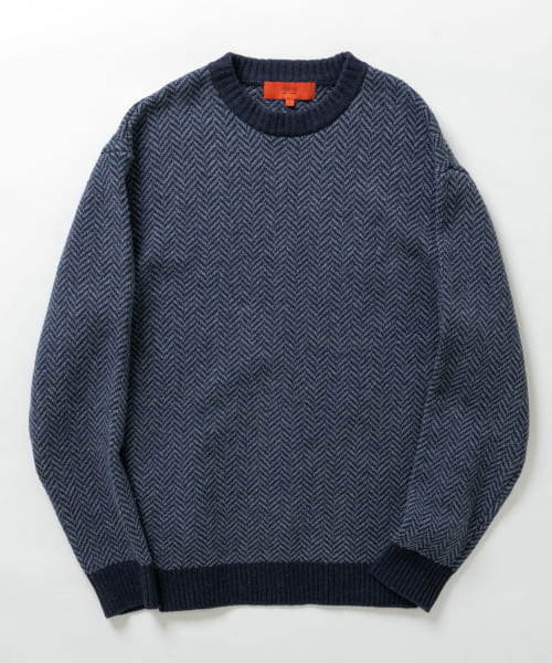 2点セット☆アーバンリサーチロッソ チェスターコート 求心柄ニット Lサイズ ウールカシミヤリバーチェスターコート[RA47-27K701]｜URBAN