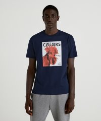 BENETTON (mens)/コットンフロントプリント半袖Tシャツ・カットソー/504972159