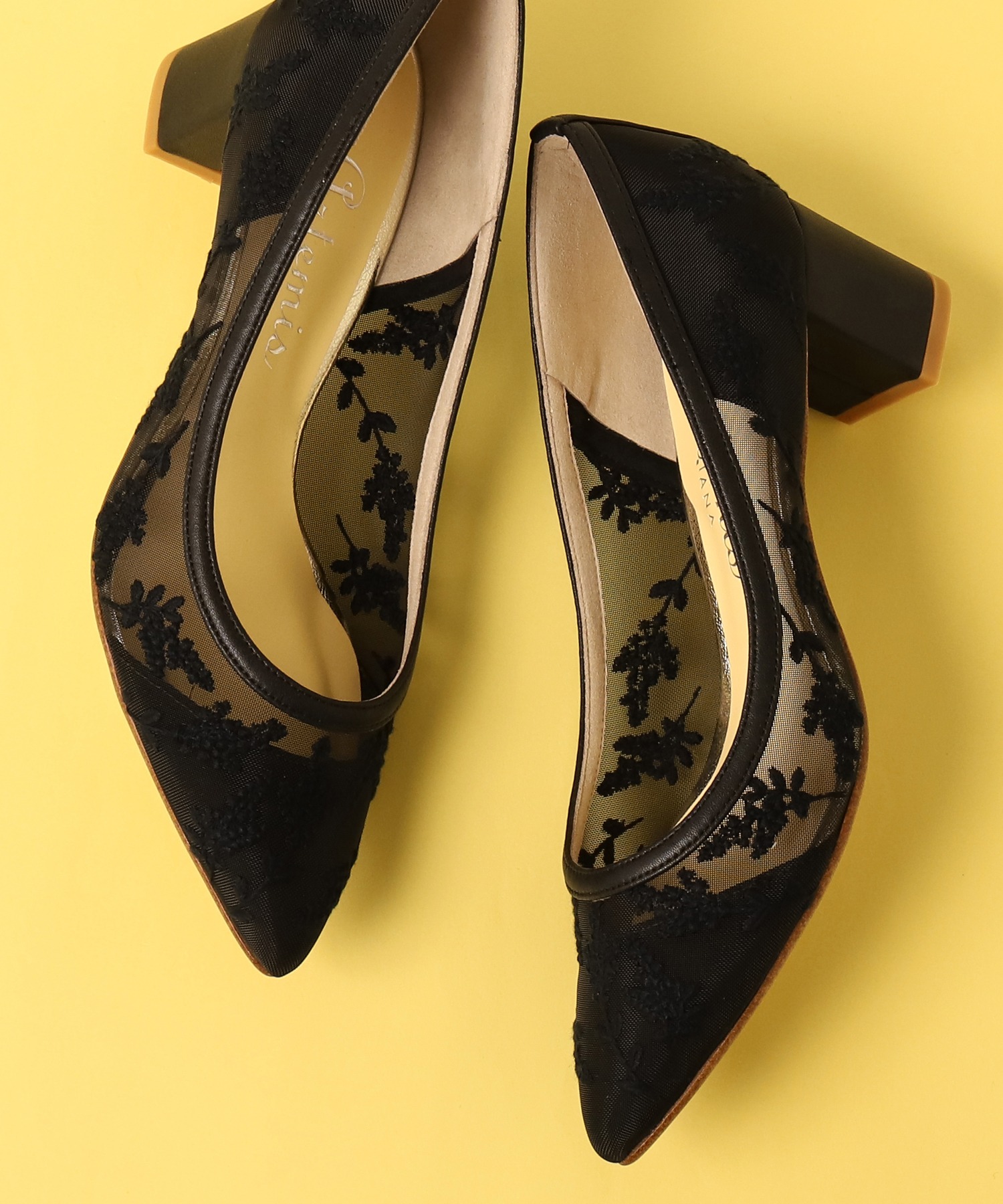 Whitley pump with tea rose mesh sale