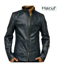 Haruf/ハルフ Haruf レザージャケット ライダースジャケット 革ジャン 本革 メンズ シングルライダース バイクジャケット カウレザー UK3MAR/504992408