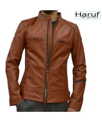 Haruf/ハルフ Haruf レザージャケット ライダースジャケット 革ジャン 本革 メンズ シングルライダース バイクジャケット カウレザー UK3MAR/504992408