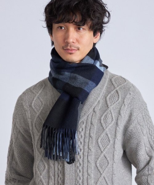 予約 Ships Any カシミヤ チェック マフラー シップス エニィ メンズ Ships Any Mens D Fashion