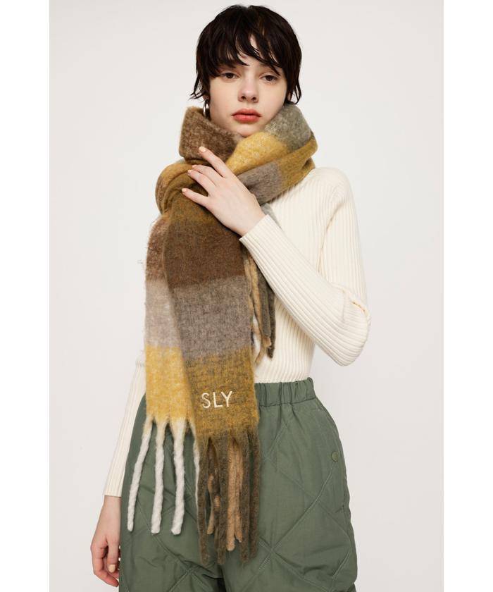 SHAGGY CHECK ストール(504993583) | スライ(SLY) - d fashion SHAGGY CHECK ストール(504993583) | スライ(SLY) - d fashion