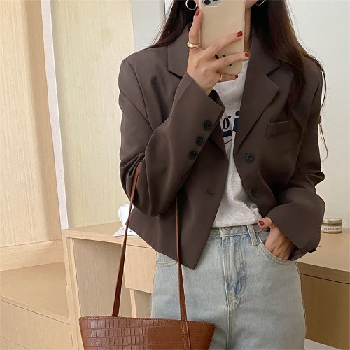 セール ジャケット レディース ショート丈 韓国 ミニミニストア Miniministore D Fashion