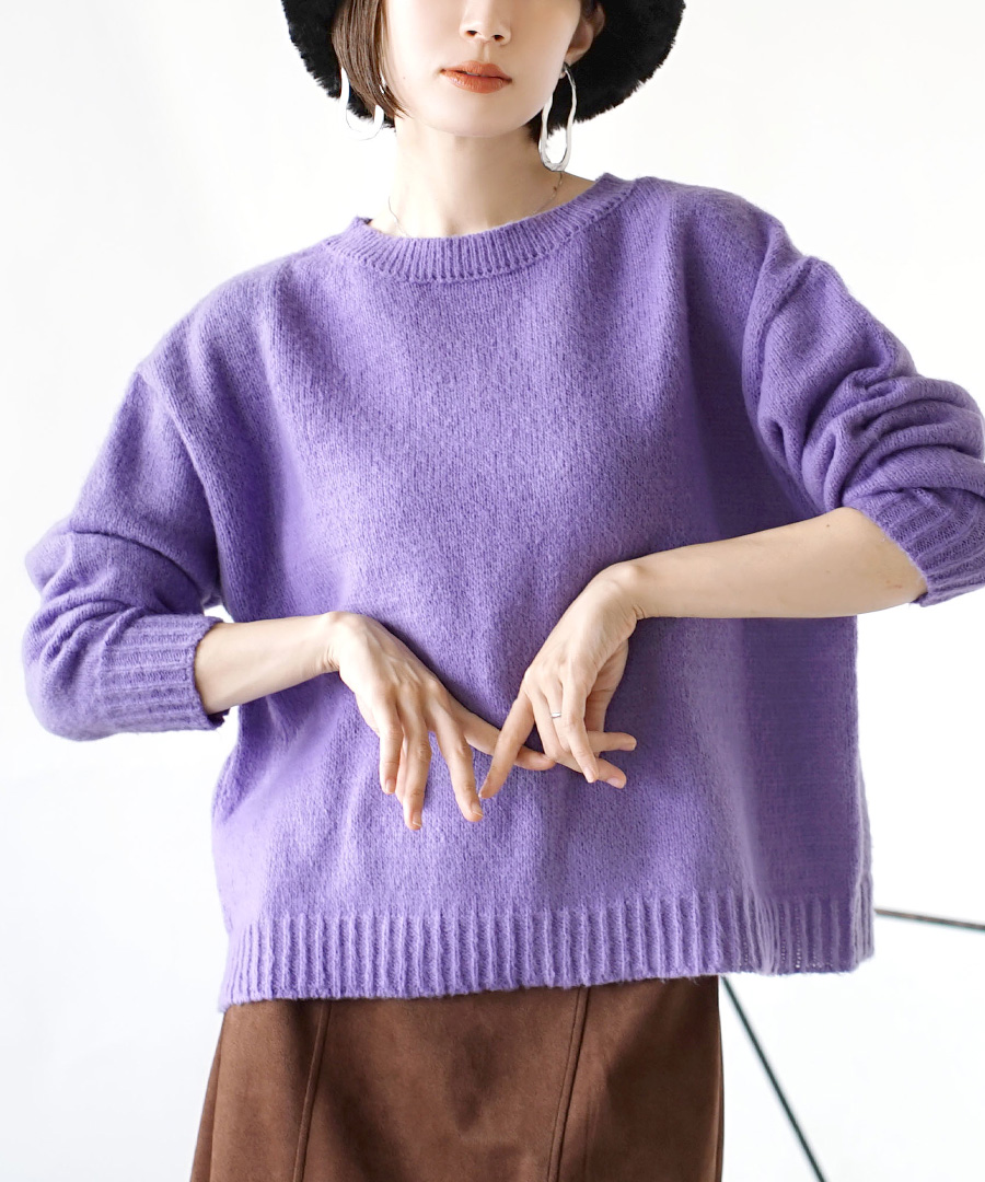 ニット・セーター(パープル・紫色)のレディースファッション通販 - d 