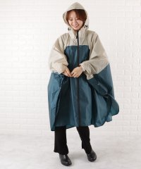Lace Ladies/レースレディース Lace Ladies 軽量バイカラー前開きレインポンチョ/504995514