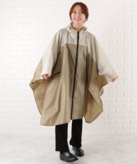 Lace Ladies/レースレディース Lace Ladies 軽量バイカラー前開きレインポンチョ/504995514