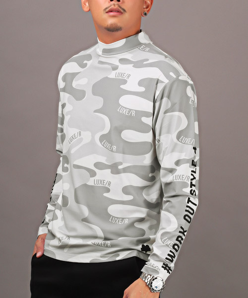 LUXE⁄R(ラグジュ)カモフラージュハイネックロンT⁄ロンT メンズ 長袖Tシャツ ハイネック 迷彩 カモフラ 総柄 ロゴ(504995631) |  ラグスタイル(LUXSTYLE) - d fashion