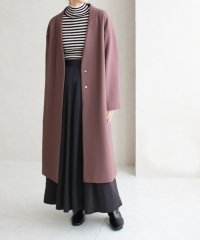 SocialGIRL/ソーシャルガール SocialGIRL ベンツ入りノーカラーコート/504371961