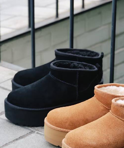 UGG ブーツ37 クラッシックウルトラミニプラットフォーム