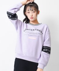 RiCO SUCRE/リコ シュクレ RiCO SUCRE 裏起毛袖メッシュ切り替えトレーナー/504997731