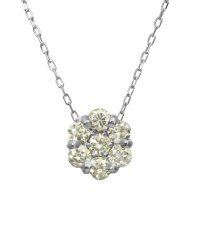 JEWELRY SELECTION/K18ゴールド 天然ダイヤモンド 計0.5ct セブンストーン ネックレス 【K18WG ホワイトゴールド】/504998284