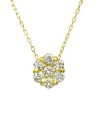 JEWELRY SELECTION/K18ゴールド 天然ダイヤモンド 計0.5ct セブンストーン ネックレス 【K18YG イエローゴールド】/504998286