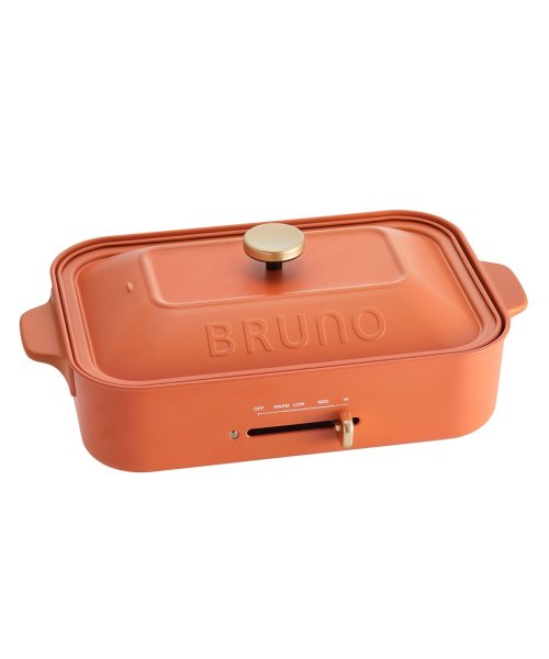 日本正規品ブルーノ BRUNO コンパクトホットプレート プレート2種（平面・たこ焼き） 家電 キッチン コンパクト 1?3人用 限定カラー  BOE021(504327375)  ブルーノ(BRUNO) - d fashion