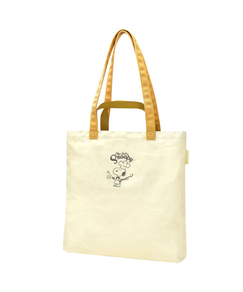 スヌーピー ジョークール 帆布トートバッグ ベージュ SNOOPY
