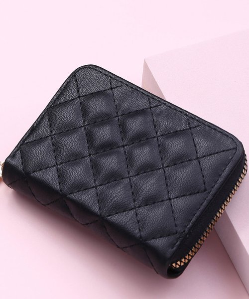 セール Off 財布 レディース ミニ財布ラウンドファスナー ウォレット キルティング コンパクト ショッピングゴー Shoppinggo D Fashion