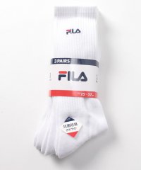 FILA socks Mens/ベーシック ロゴ刺繍 リブハイソックス 3足組 メンズ/504948947