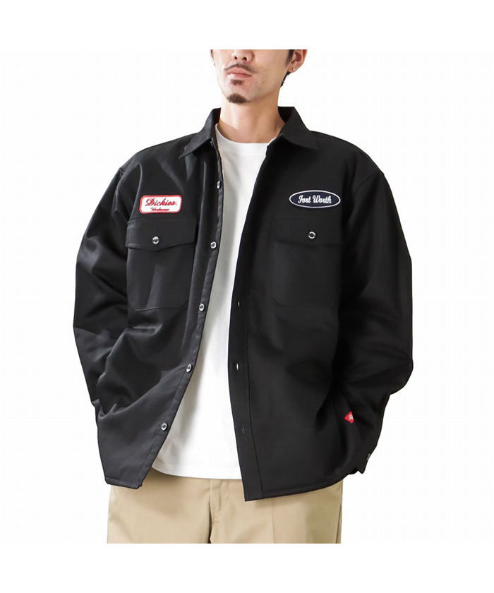 大きいサイズ] Dickies ディッキーズ 裏ボアワッペンシャツ キング