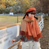 miniministore/リバーシブルストール大判フリンジマフラー/505005381