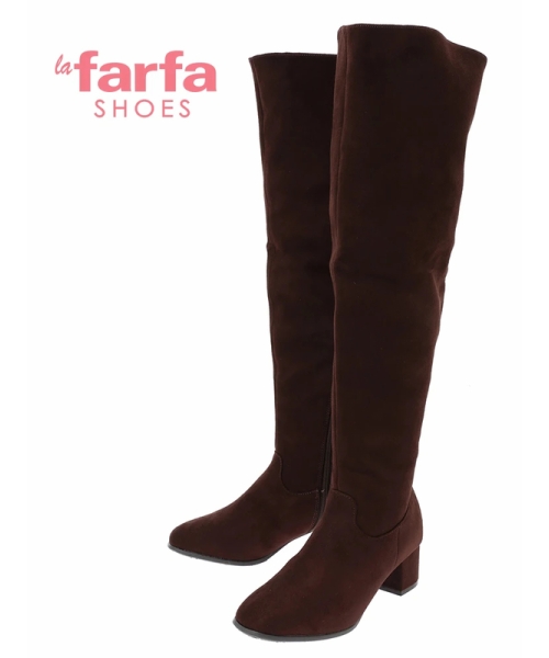 la farfa SHOES/ラ・ファーファシューズ】2WAYニーハイブーツ