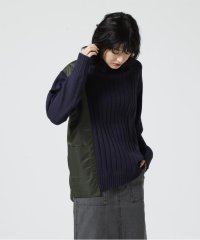 AVIREX/≪WEB&DEPOT限定≫NYLON COMBI POCKET KNIT/ ナイロンコンビポケットニット/504898693