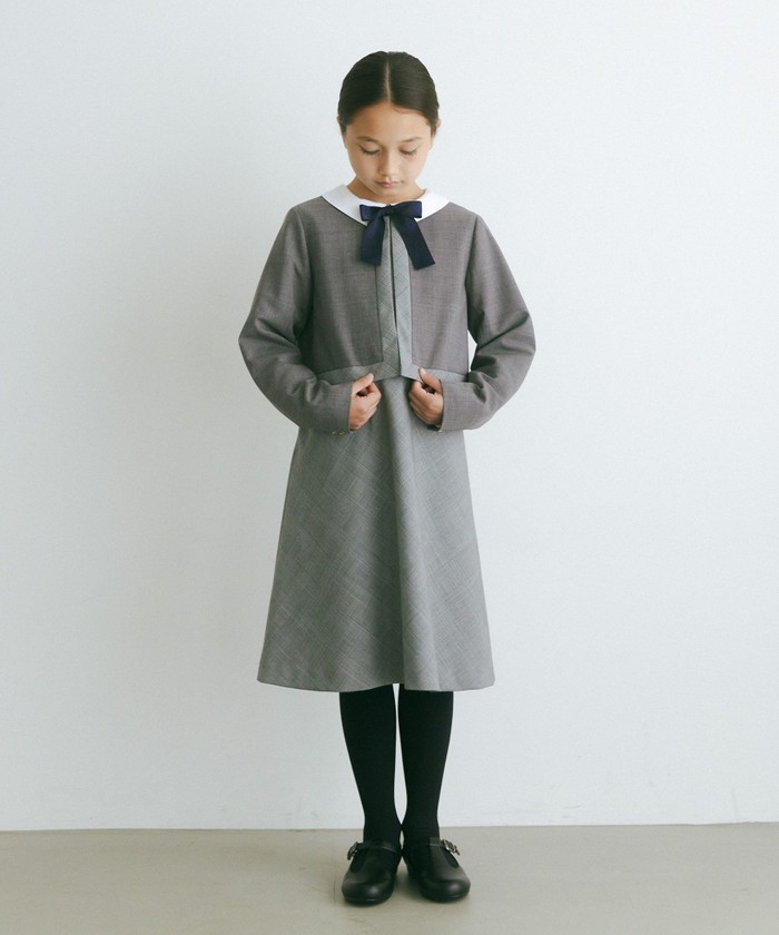 T/W グレンチェックワンピース×ボレロ セット(505008546) | グリーン