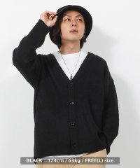 1111clothing/WJQ モヘアタッチ ルーズカーデ/505008604