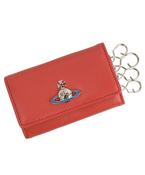 新品★ヴィヴィアンウエストウッド　4連キーケース　EMMA　オーブ　ロゴ型押し Vivienne Westwood ヴィヴィアン EMMA KEY CASE 4連キーケース