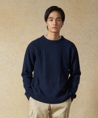 J.PRESS MENS/【Cash Lamb's Wool】ケーブルクルーネック ニット/505009079