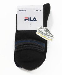 FILA socks Ladies/配色ライン クルーソックス 3足組 レディース/504948950