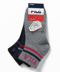 FILA socks Ladies/配色ライン リブソックス 3足組 レディース/504948952