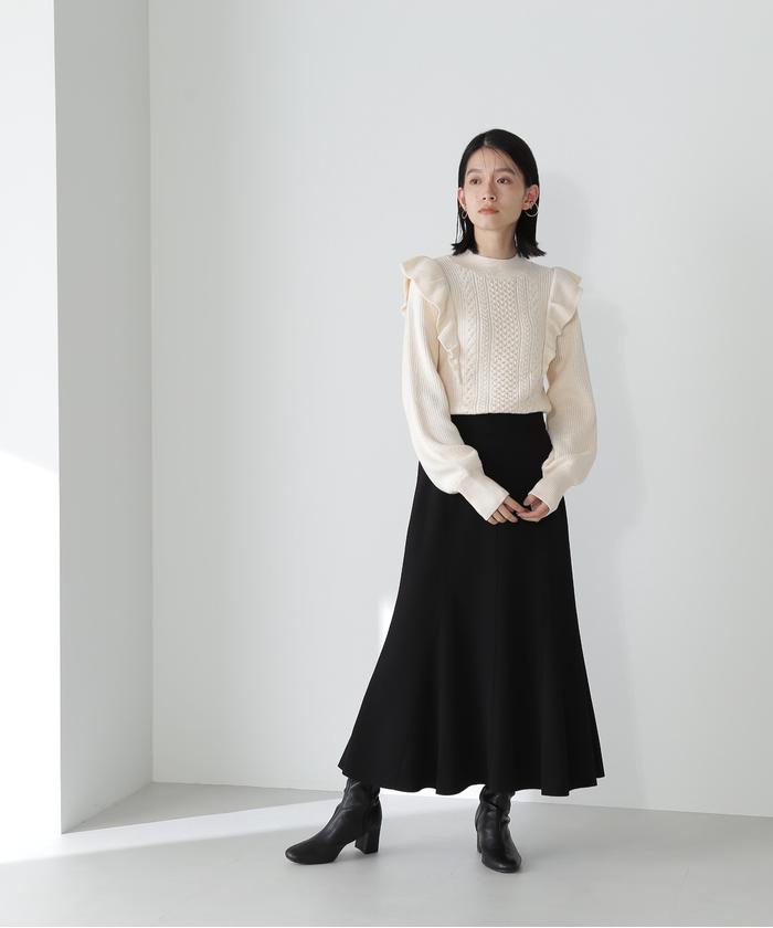 ナチュラルビューティーベイシックマーメイドロングスカートS新品 ヘム切替マーメイドスカート | NATURAL BEAUTY BASIC