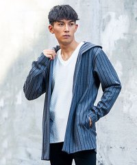 CavariA/キャバリア CavariA CavariA フード付きストライプカーディガン/505010164