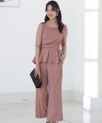 PourVous/プールヴー PourVous セットアップパーティードレス結婚式&ワイドパンツぺプラム大きいサイズフォーマルロング丈 ワンピース 20代 30代 40代/505011219