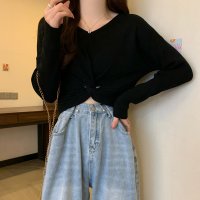 miniministore/フロントツイスト ニットプルオーバー秋服/505012038