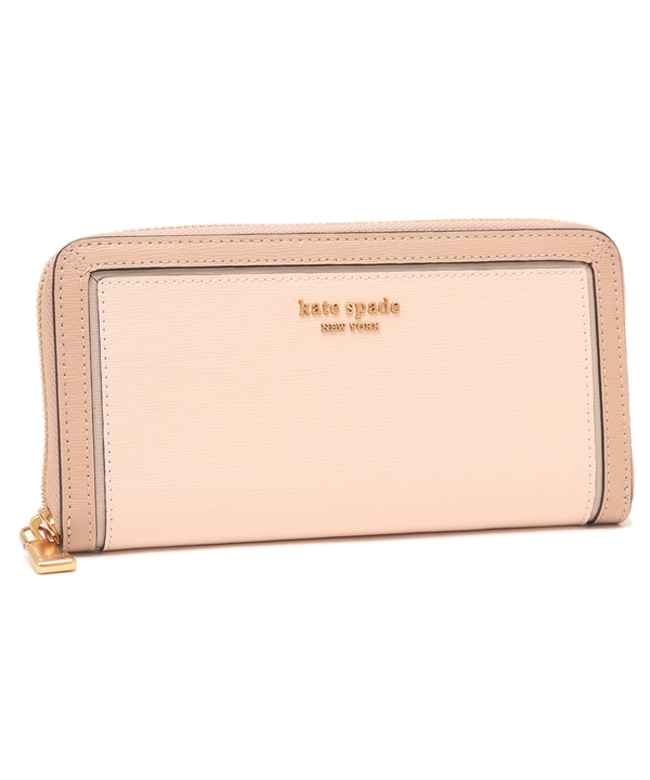 新品 ケイトスペード kate spade 長財布(ラウンドファスナー) TRAVEL WALLET ベージュ