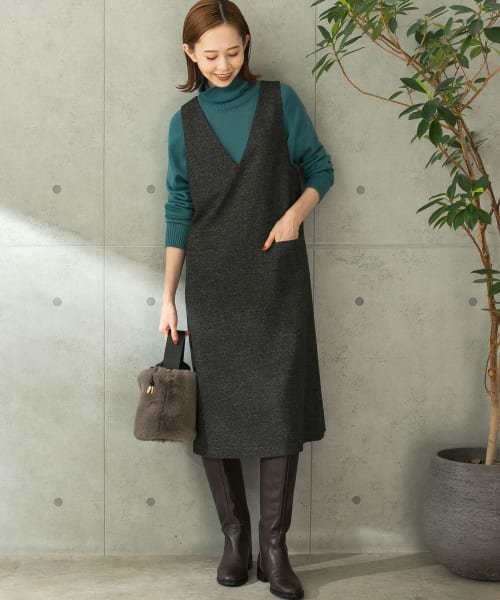 セール Web限定 Ur Tech ツイードジャンパーワンピース Urban Research Rosso Urban Research Rosso D Fashion