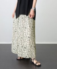 Aletta vita/アレッタ ヴィータ Aletta vita 線描き花柄プリント消しプリーツスカート/505013884