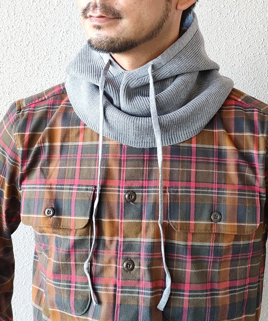A.P.C グレー sacha フード バラクラバ A.P.C グレー sacha フード バラクラバ