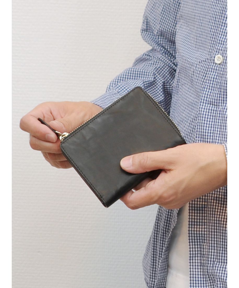 Otias オティアス / オイルカウレザー二つ折り財布(505003002