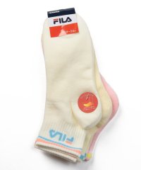 FILA socks Kids/【キッズ】ミルキーカラー ロゴ リブソックス 3足組 ガールズ/505005494