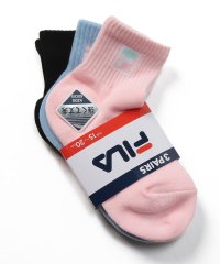 FILA socks Kids/【キッズ】ロゴショートソックス 3足組 ユニセックス/505005495