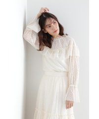 JILL STUART/ケリードットチュールブラウス/505013781