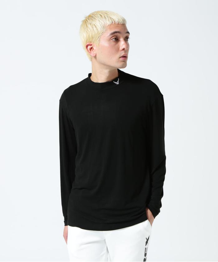 【美品】AVIREX GOLF アヴィレックス モックネック ストレッチTシャツ AVIREX GOLF》スポーツライン モックネック / カットソー