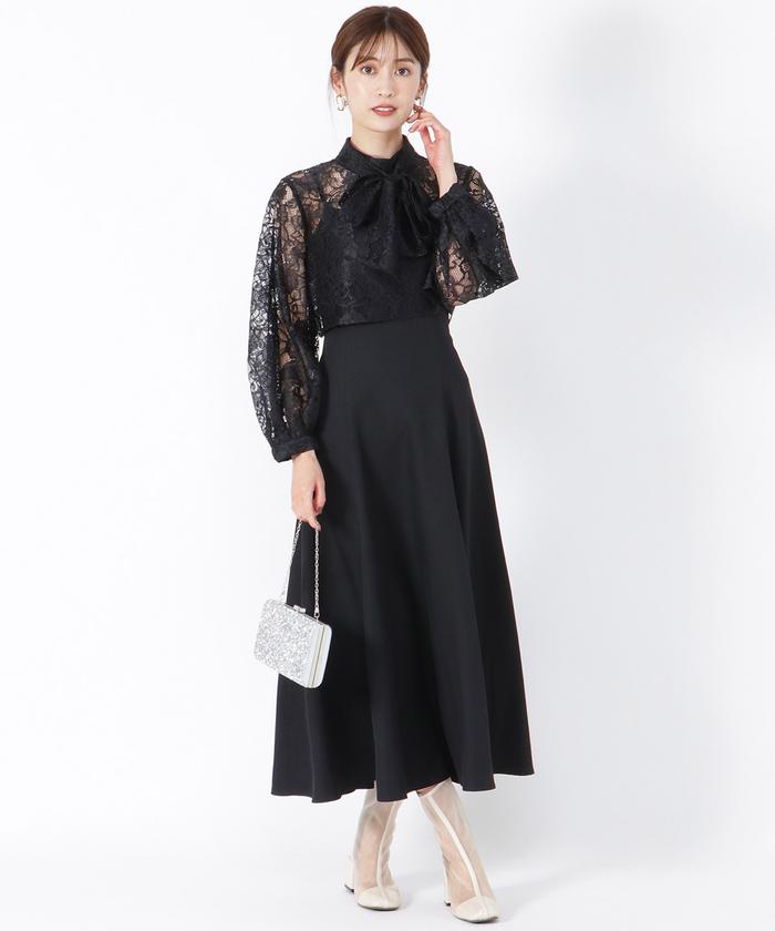 クーポン】【セール 30%OFF】レースプルオーバー＋フレアキャミ