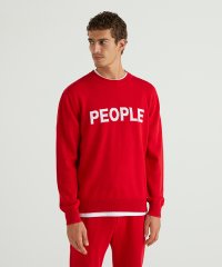 BENETTON (mens)/フロントロゴクルーネックコットンニット・セーター/504995699