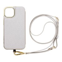 MAELYS LOUNA/【iPhone14/13 ケース】Cross Body Case Duo (white silver)/505014053